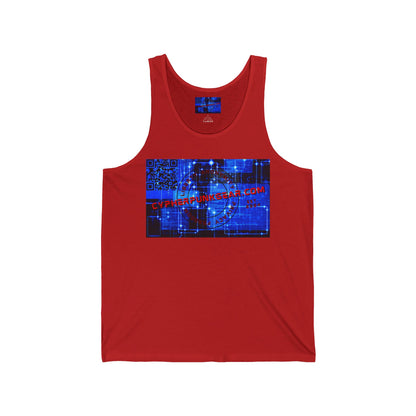 Cypherpunkgear.com logo Unisex Jersey Tank Top by cypherpunkgear.com