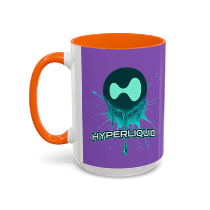 HYPE Drip Light Purple Accent Mug by cypherpunkgear.com