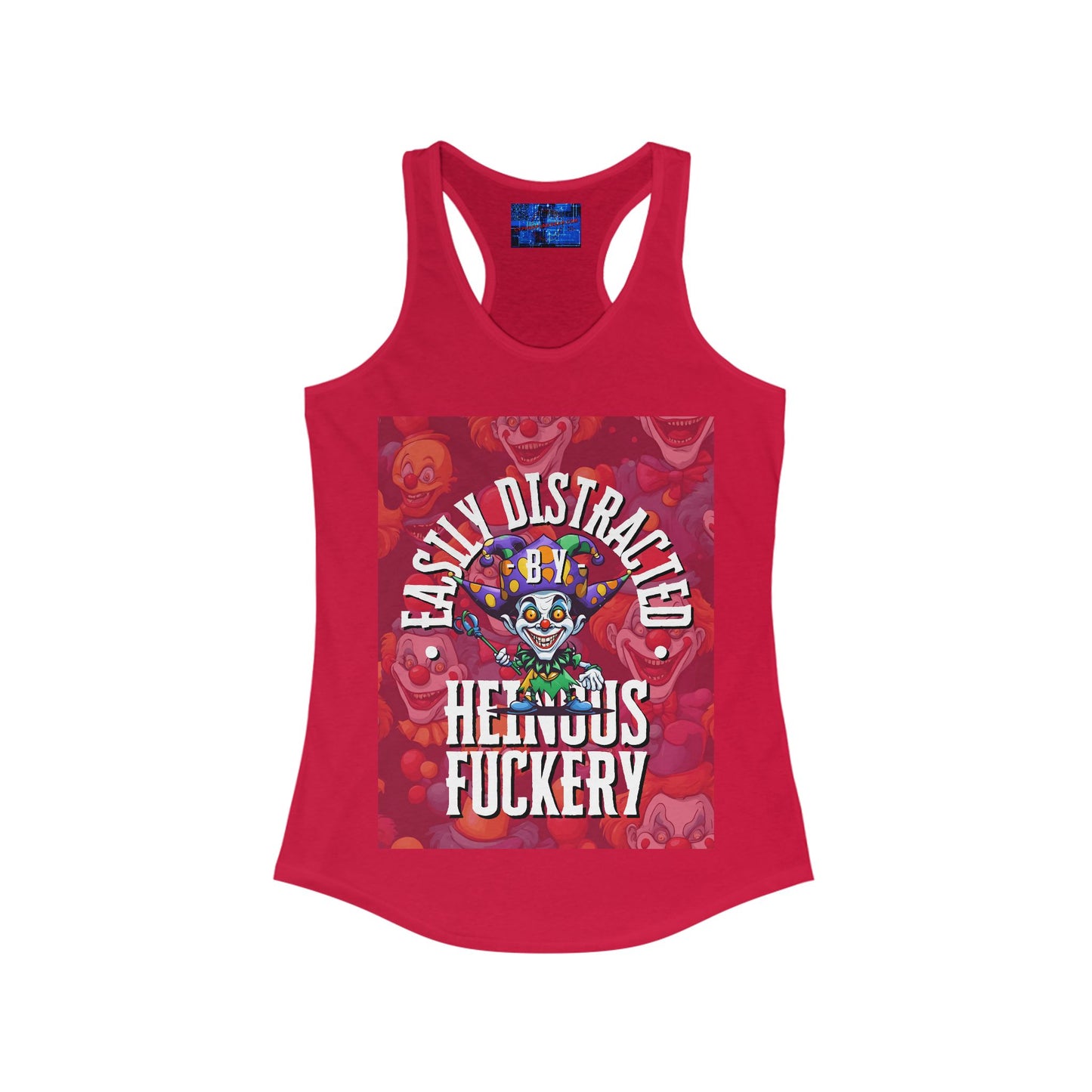 Easily Distracted by Heinous Fuckery Little Jincs Women's Racerback Tank Top by cypherpunkgear.com