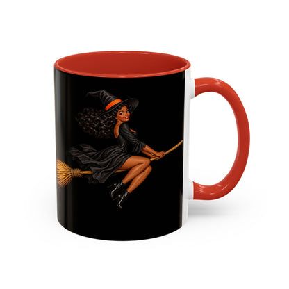 Velvet Vex Black Accent Mug by CreepyCrafts.boo