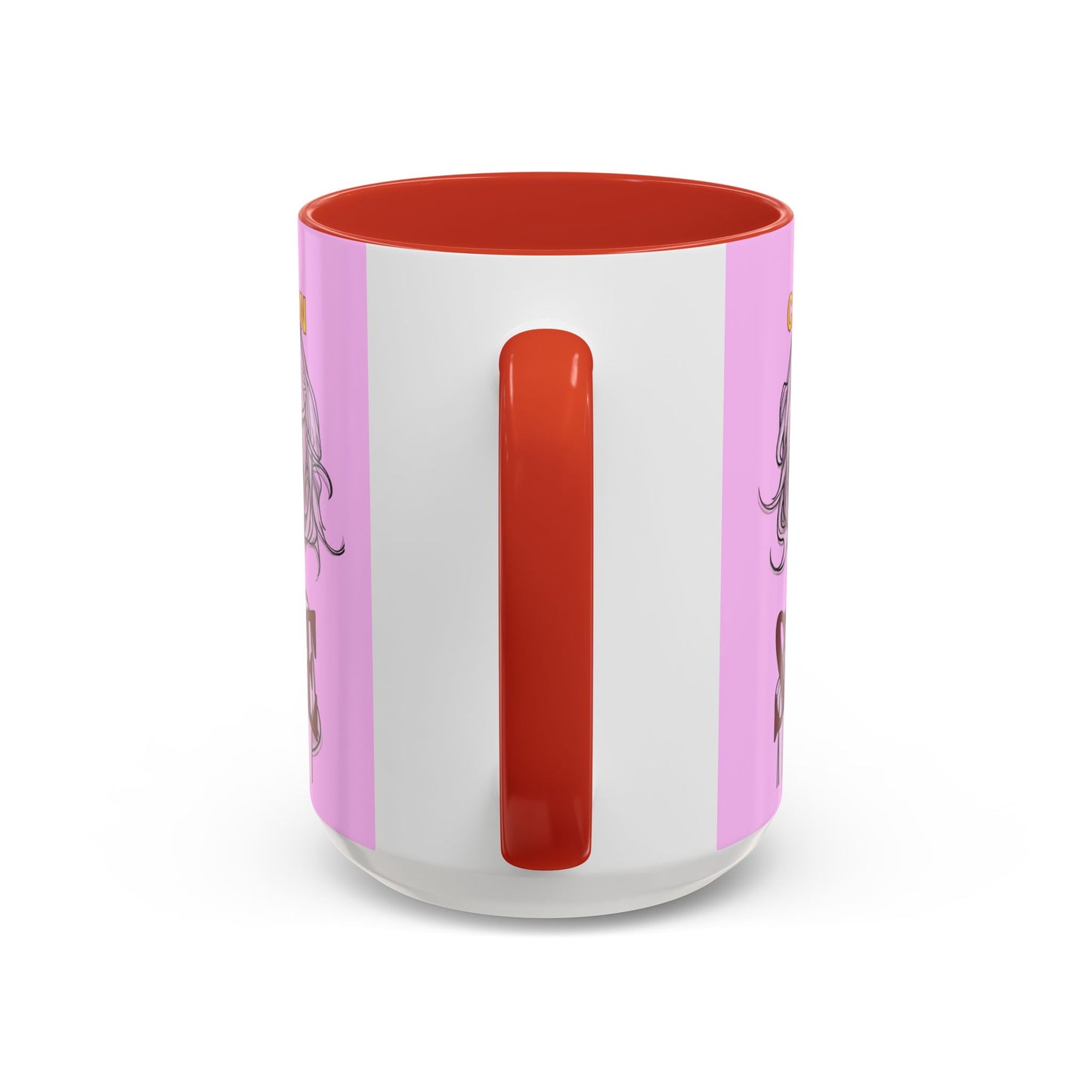 Caution, Savage Pink Accent Mug by cypherpunkgear.com
