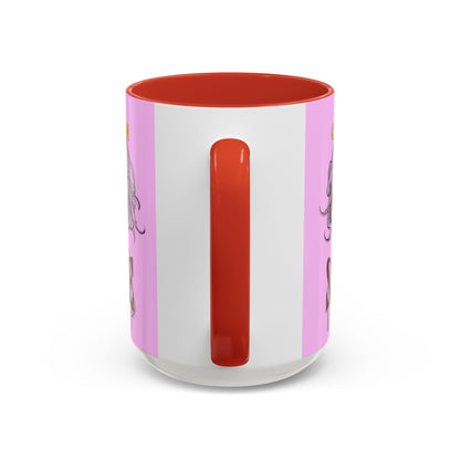 Caution, Savage Pink Accent Mug by cypherpunkgear.com