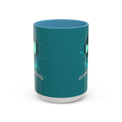 HYPE Drip Hyperliquid Accent Mug by cypherpunkgear.com