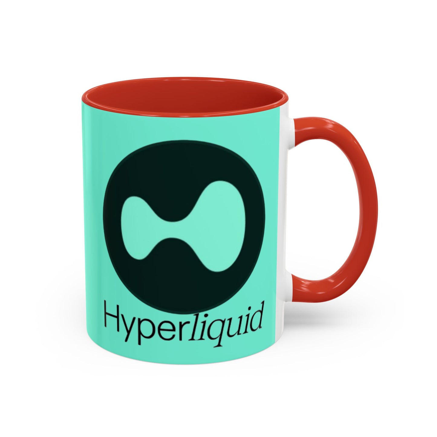 Hyperliquid Black font Light Hyperliquid Accent Mug by cypherpunkgear.com