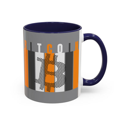 Bitcoin (BTC) Freedom Accent Mug by cypherpunkgear.com