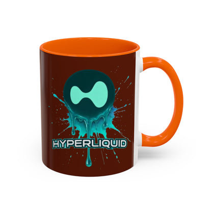 HYPE Drip Brown Accent Mug by cypherpunkgear.com