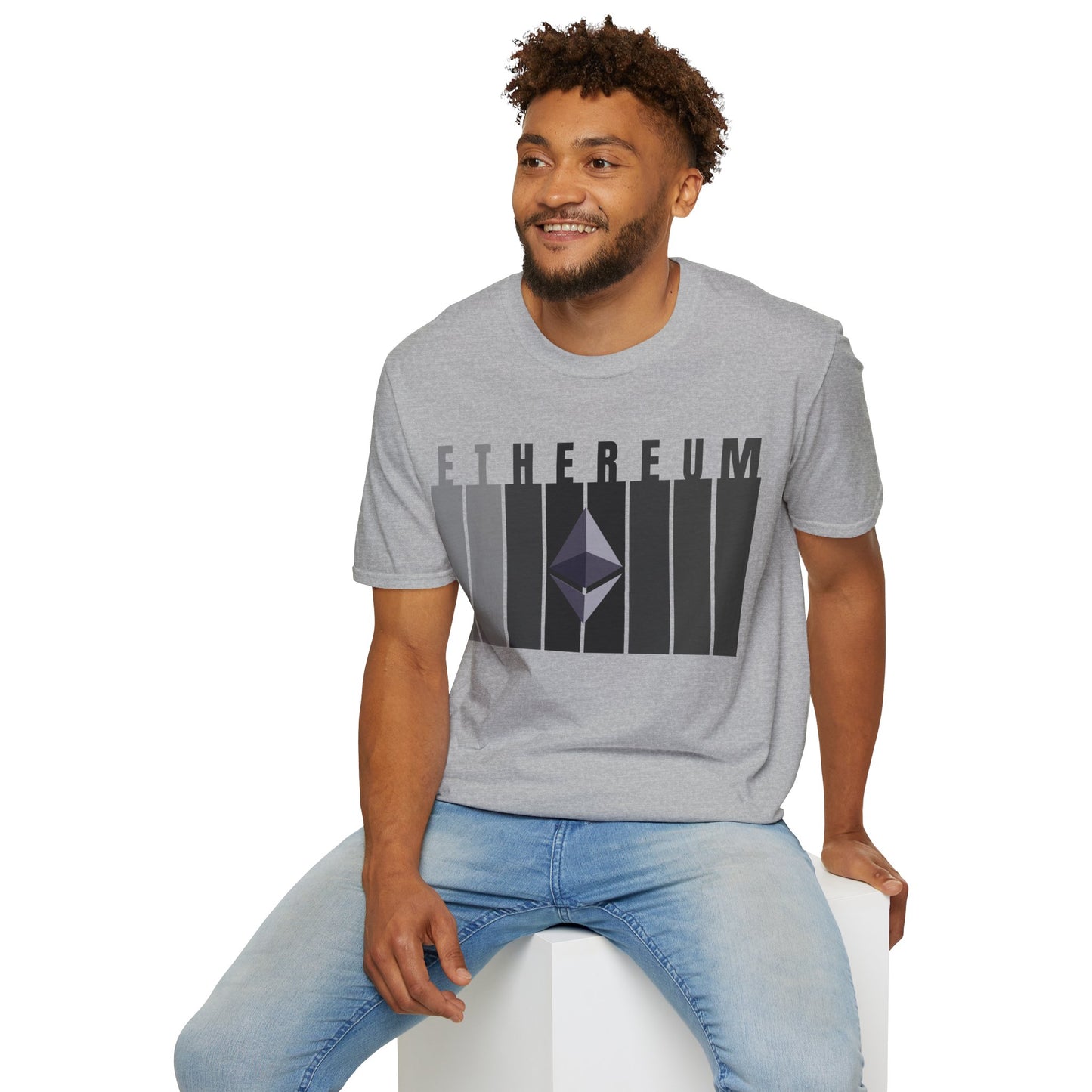 Ethereum (ETH) Light colors Unisex T-Shirt by cypherpunkgear.com