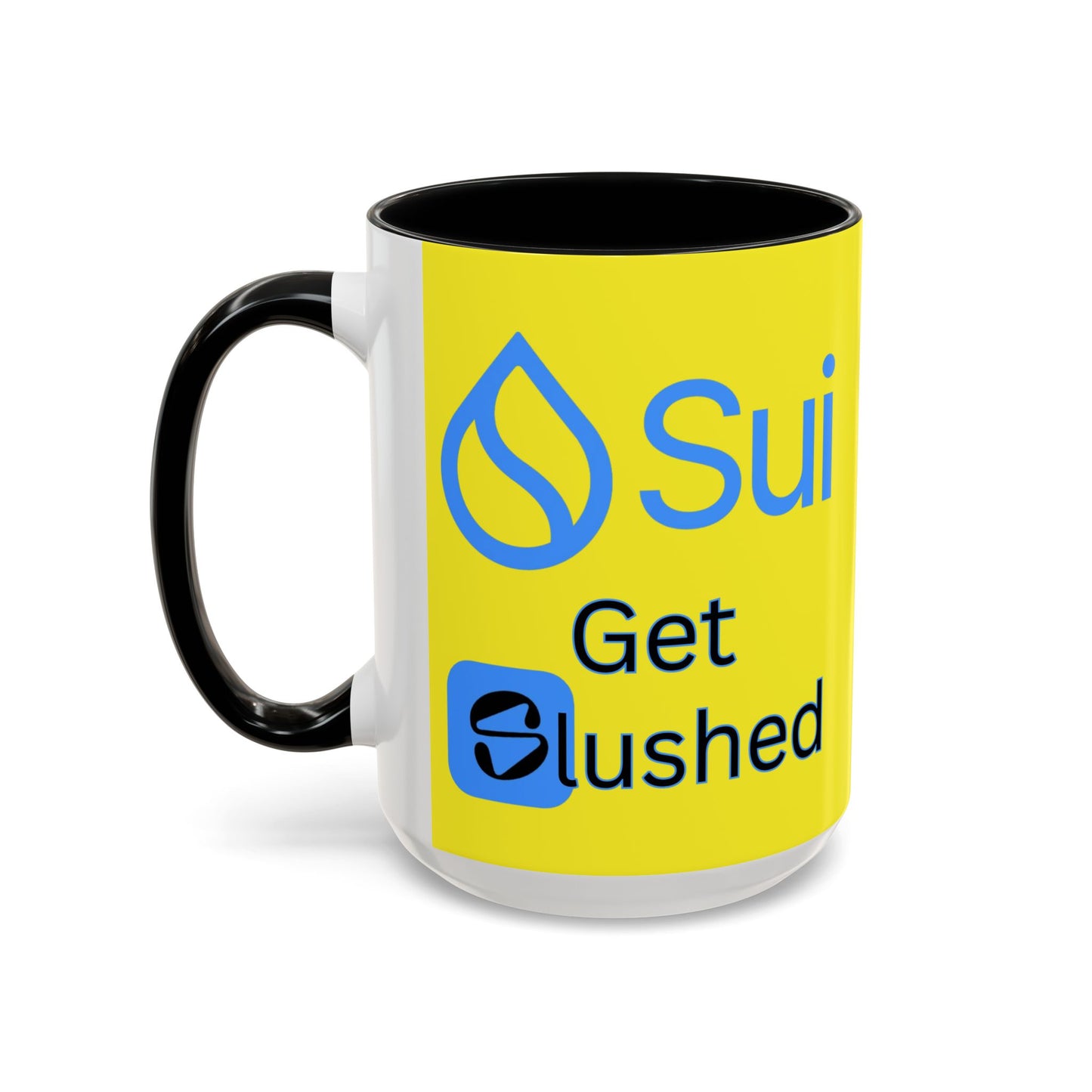 Sui: Get Slushed Yellow Accent Mug by cypherpunkgear.com