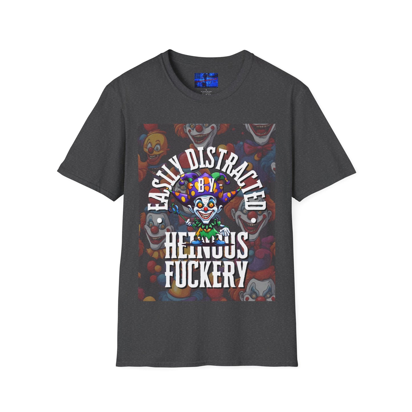 Easily Distracted by Heinous Fuckery Little Jincs DKcolors Unisex T-Shirt by cypherpunkgear.com