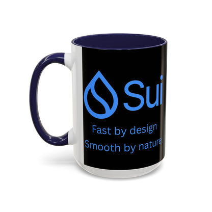 SUI Black Accent Mug by cypherpunkgear.com