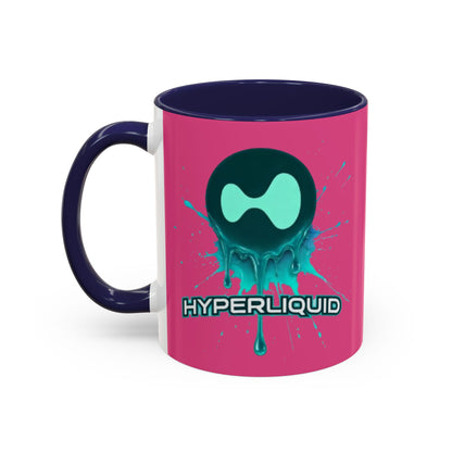 HYPE Drip Pink Accent Mug by cypherpunkgear.com