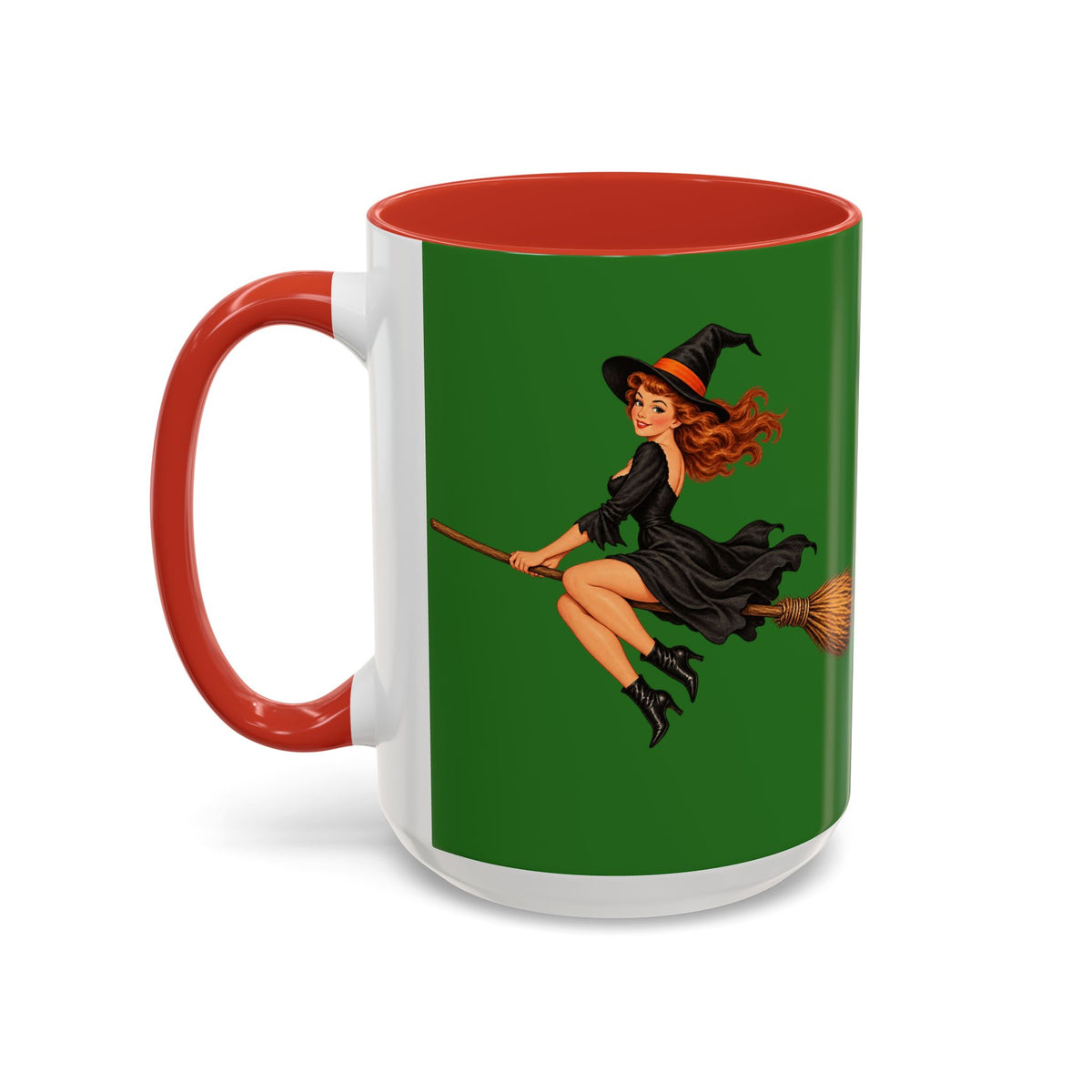 Hazel Hex Green Accent Mug by CreepyCrafts.boo