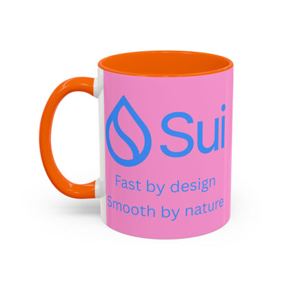 SUI Pink Accent Mug by cypherpunkgear.com