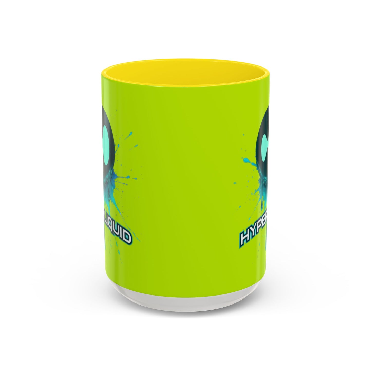 HYPE Drip Yellow Accent Mug by cypherpunkgear.com