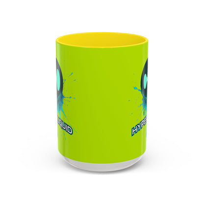 HYPE Drip Yellow Accent Mug by cypherpunkgear.com