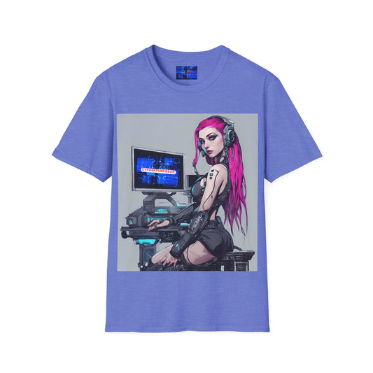 Netrunner Cyberpunk LTcolors Unisex T-Shirt by cypherpunkgear.com