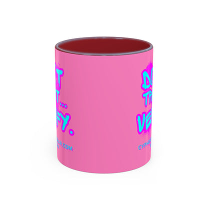 Don't Trust...Verify. Light Pink Accent Mug by cypherpunkgear.com