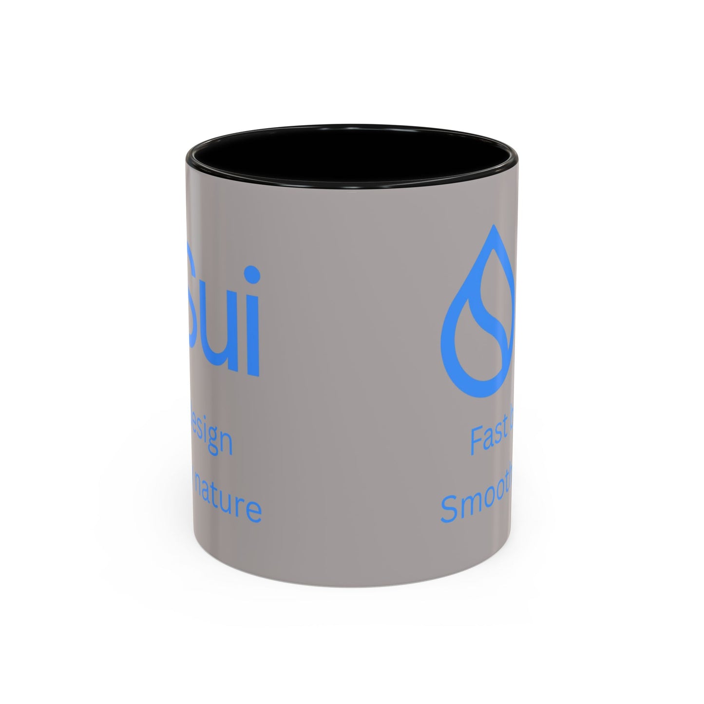 SUI Grey Accent Mug by cypherpunkgear.com