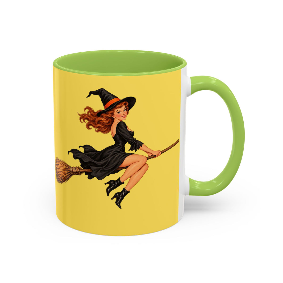 Hazel Hex Yellow Accent Mug by CreepyCrafts.boo