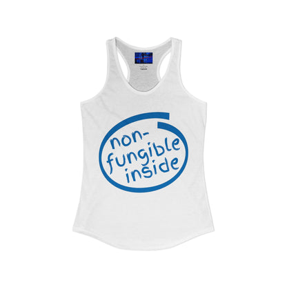 Non-Fungible Inside Women's Racerback Tank Top by cypherpunkgear.com