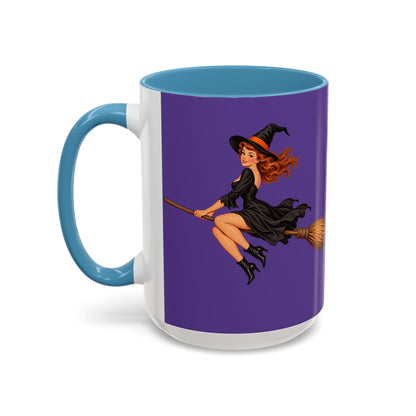 Hazel Hex Purple Accent Mug by CreepyCrafts.boo