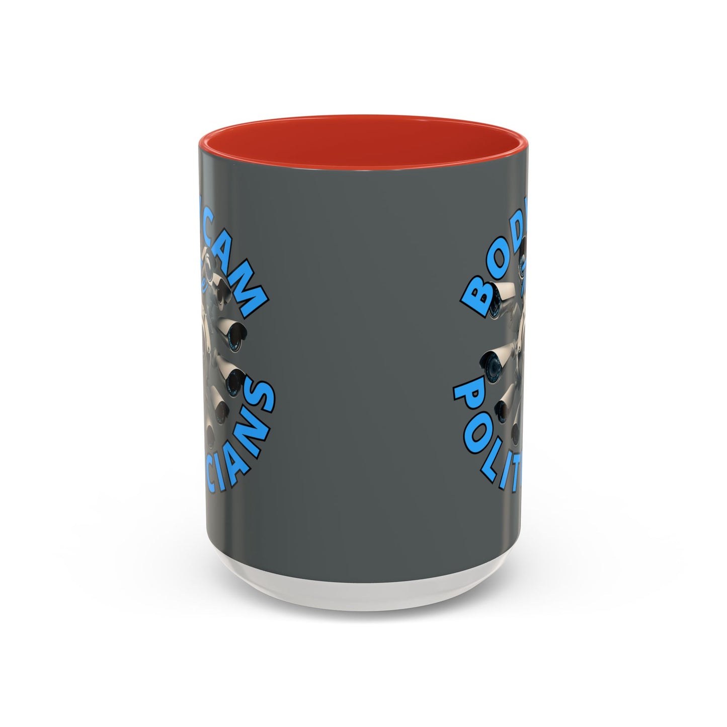 Bodycam the Politicians Cameras Grey Accent Mug by cypherpunkgear.com