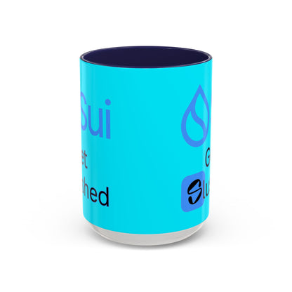 Sui: Get Slushed Light Blue Accent Mug by cypherpunkgear.com