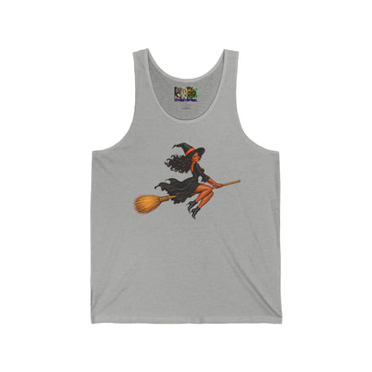Velvet Vex Unisex Jersey Tank Top by CreepyCrafts.boo