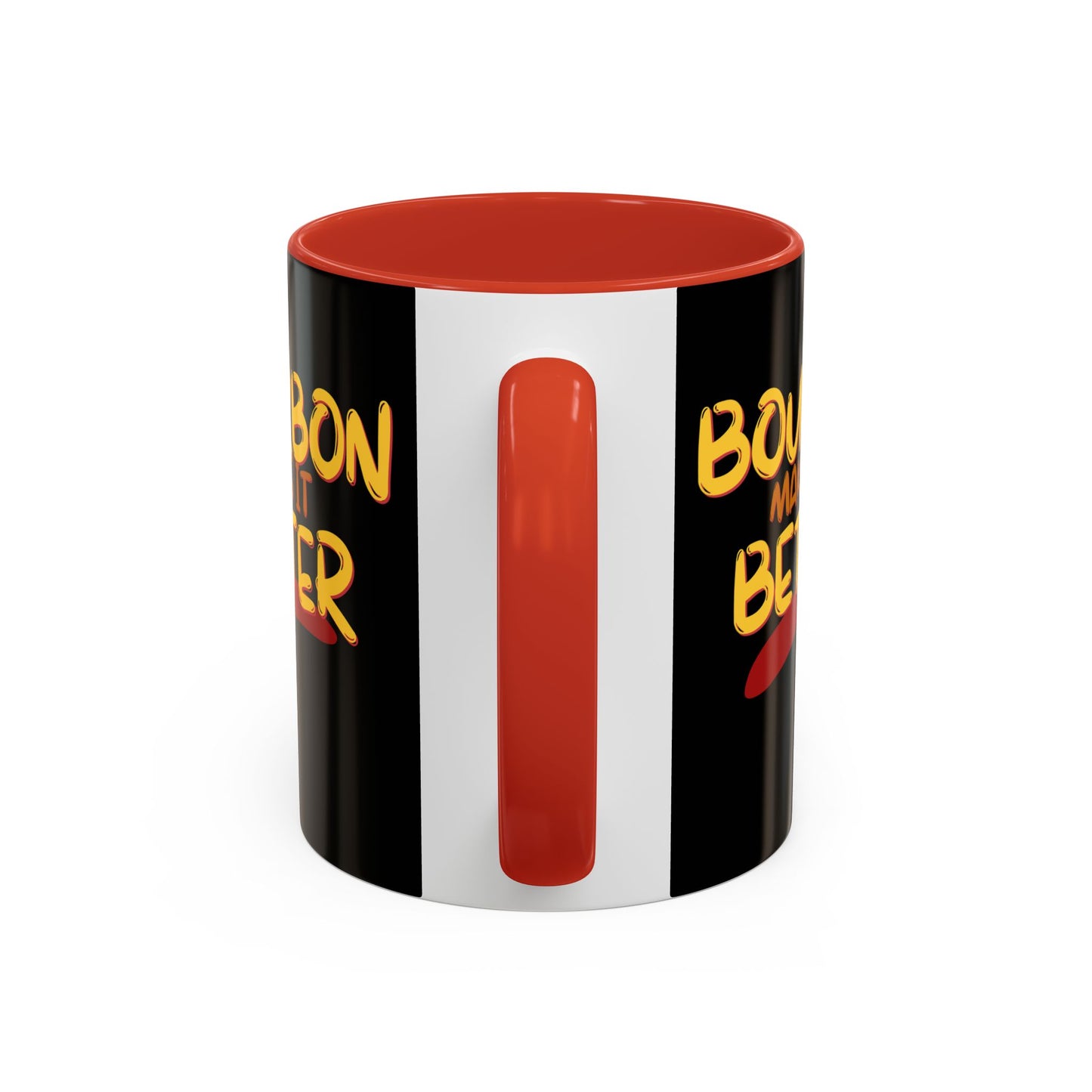 Bourbon makes it better Accent Mug by cypherpunkgear.com