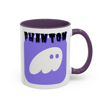 Phantom Hot Wallet White Accent Mug by cypherpunkgear.com