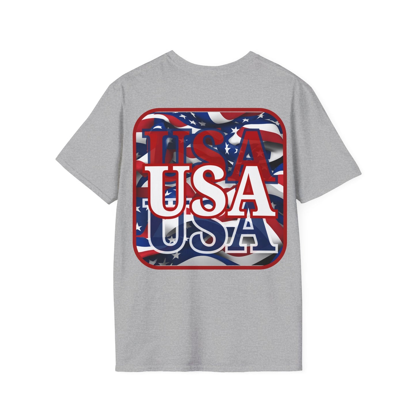 2-sided Red WHITE and Blue USA Patriot LTcolors Unisex T-Shirt by cypherpunkgear