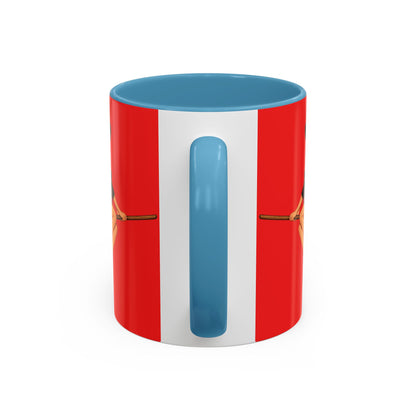 Hazel Hex Red Accent Mug by CreepyCrafts.boo