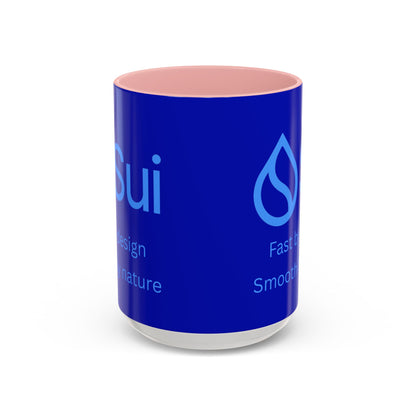 SUI Dark Blue Accent Mug by cypherpunkgear.com