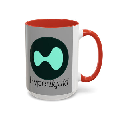 Hyperliquid Black font Grey Accent Mug by cypherpunkgear.com