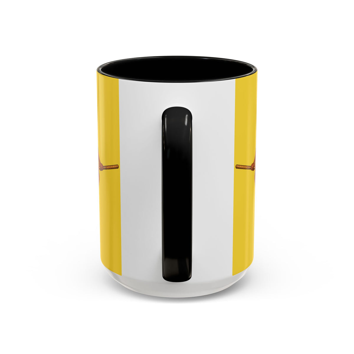 Velvet Vex Yellow Accent Mug by CreepyCrafts.boo