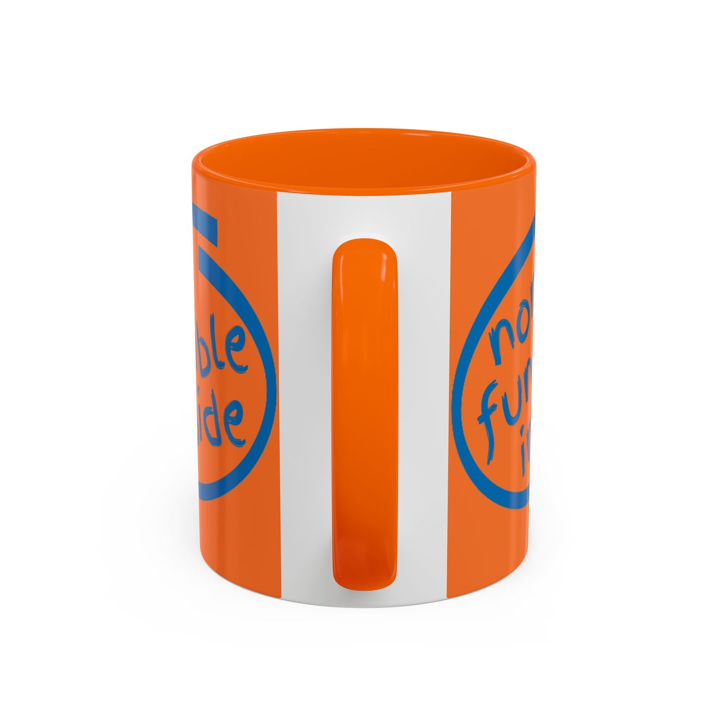 Non-Fungible Inside Orange Accent Mug by cypherpunkgear.com