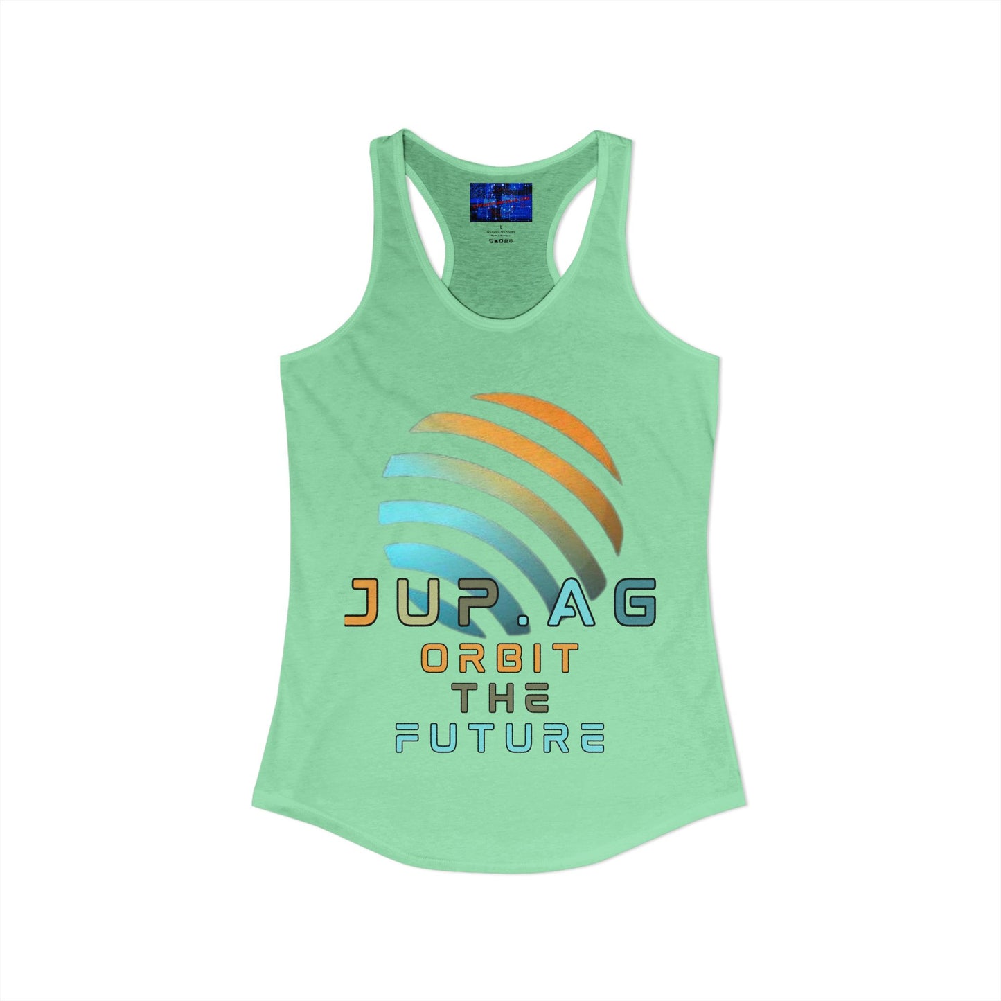 Jupiter (JUP) Orbit the Future Women's Racerback Tank Top by cypherpunkgear.com