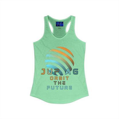 Jupiter (JUP) Orbit the Future Women's Racerback Tank Top by cypherpunkgear.com