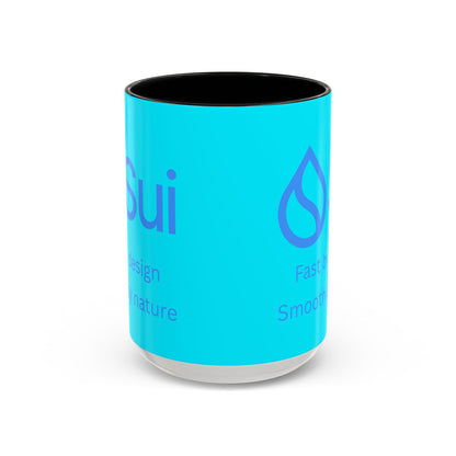 SUI Light Blue Accent Mug by cypherpunkgear.com
