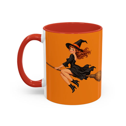 Hazel Hex Orange Accent Mug by CreepyCrafts.boo