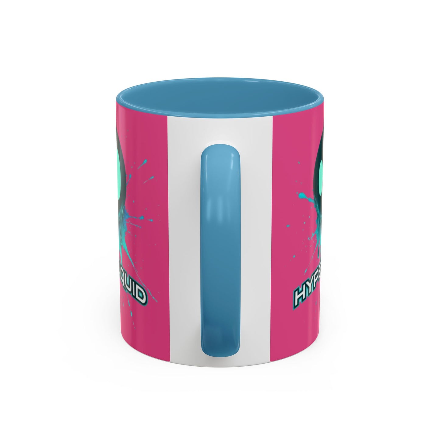 HYPE Drip Pink Accent Mug by cypherpunkgear.com