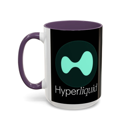 Hyperliquid White font Black Accent Mug by cypherpunkgear.com