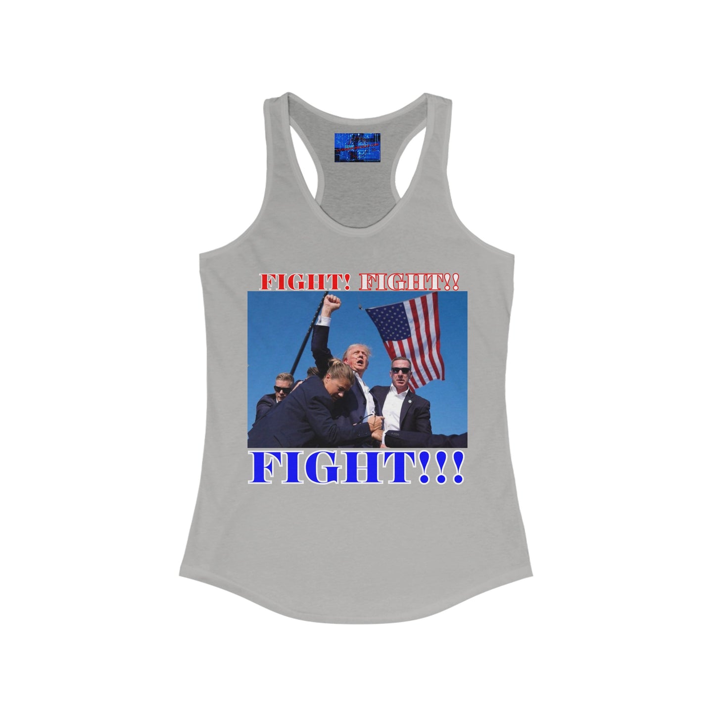 FIGHT! FIGHT!! FIGHT!!! Women's Racerback Tank Top by cypherpunkgear