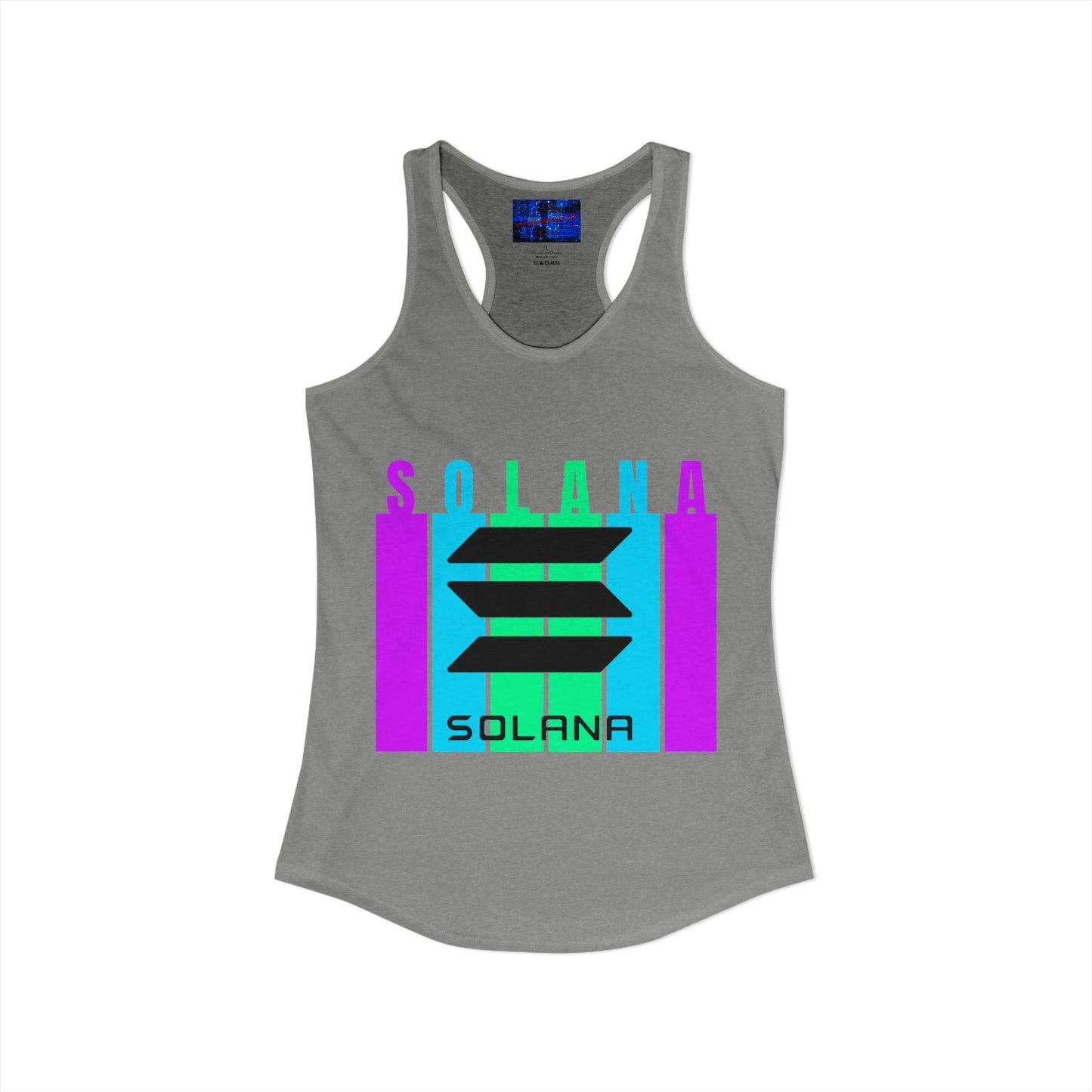 Solana (SOL) Freedom Women's Racerback Tank Top by cypherpunkgear.com
