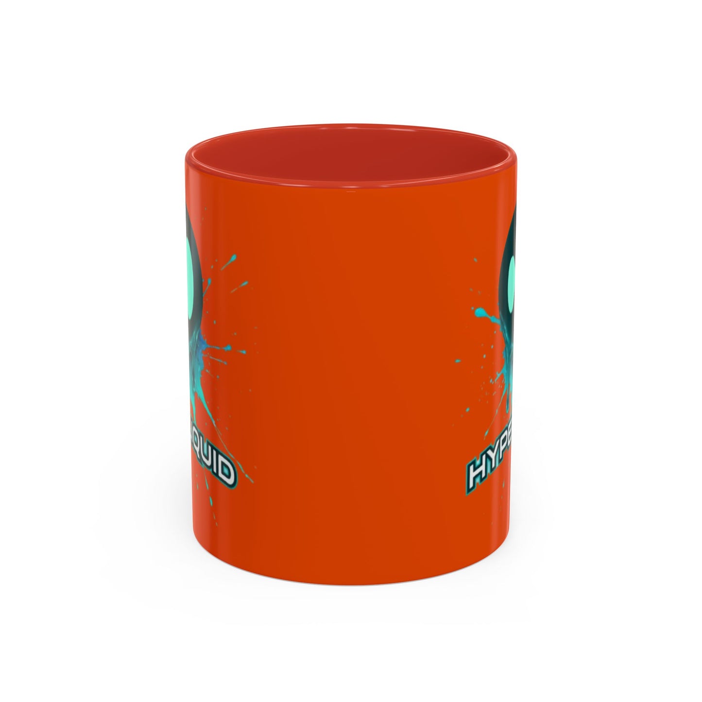 HYPE Drip Orange Accent Mug by cypherpunkgear.com
