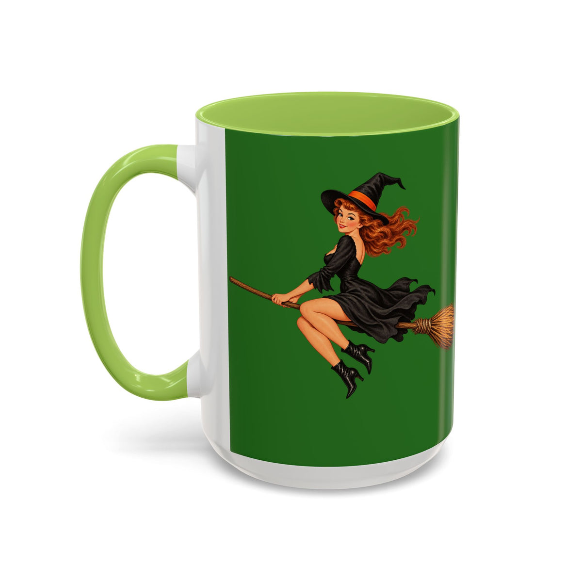 Hazel Hex Green Accent Mug by CreepyCrafts.boo