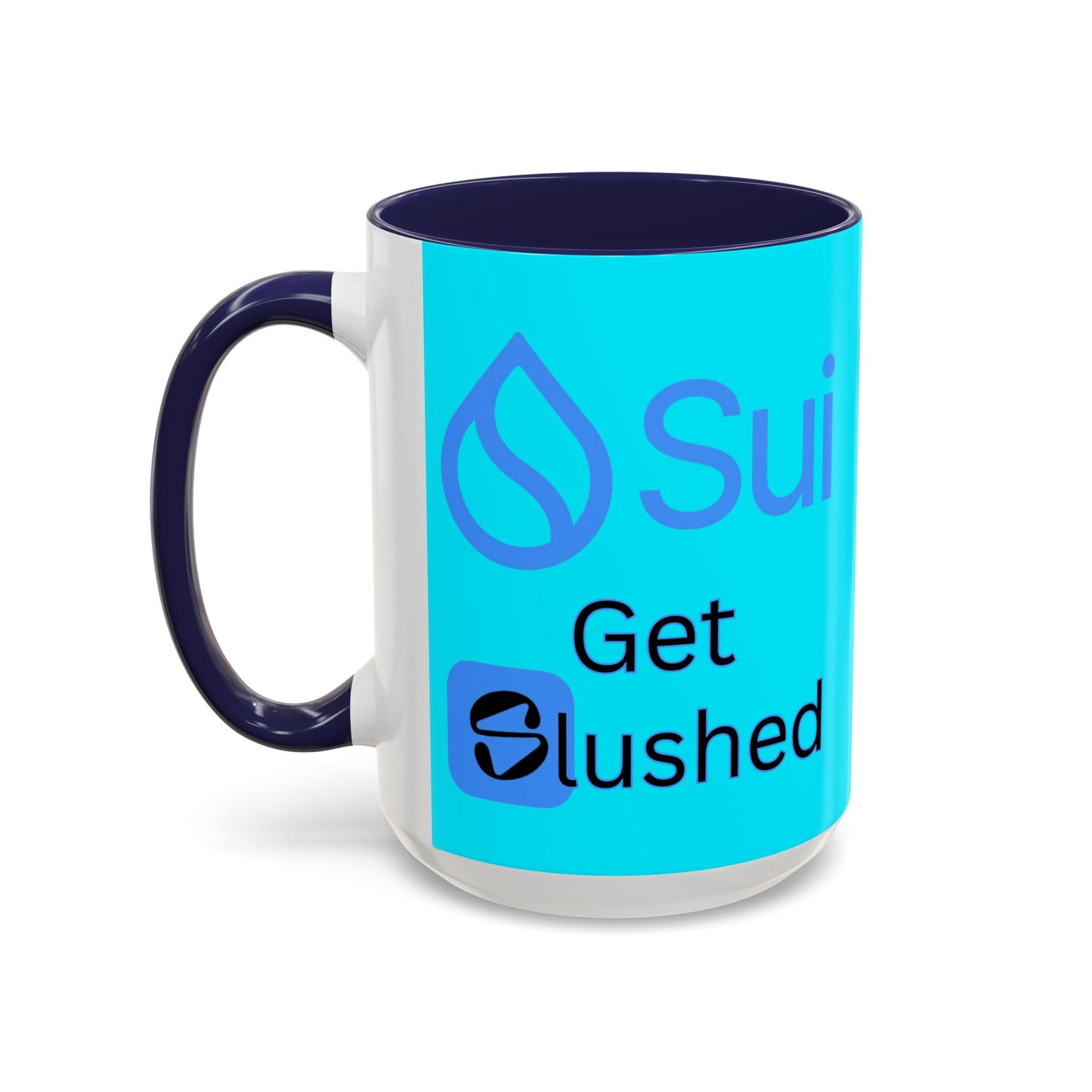 Sui: Get Slushed Light Blue Accent Mug by cypherpunkgear.com