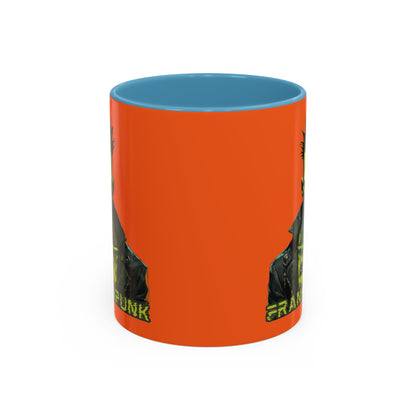 Frankenpunk Orange Accent Mug by CreepyCrafts.boo