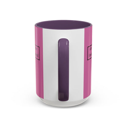 don't assume your freedoms are assured, Black font, Pink Accent Mug by cypherpunkgear.com