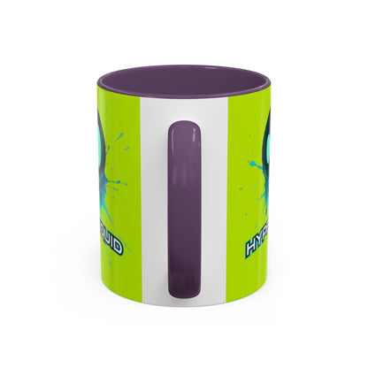 HYPE Drip Yellow Accent Mug by cypherpunkgear.com